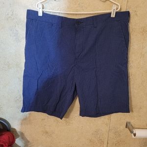 Tommy Hilfiger Navy Blue and Royal Blue Checkered Shorts
